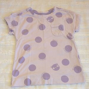 Cat & Jack Lavender Polka Dot Tee